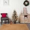 4ft. Pre-Lit Frosted Artificial Christmas Tree in Decorative Planter, White LED Lights